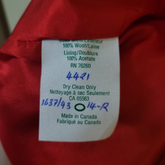 Grand Prix Red Wool Show Jacket - Picture 8 of 11